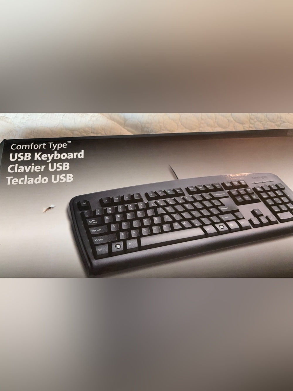 Kensington Pro Fit USB Washable Keyboard (Model K64407) w/Logitech Mouse